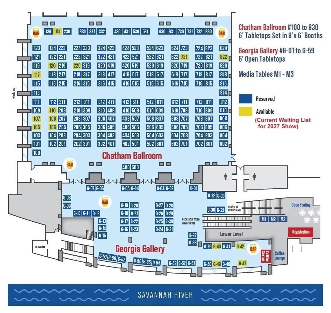 2027 Exhibitor Map