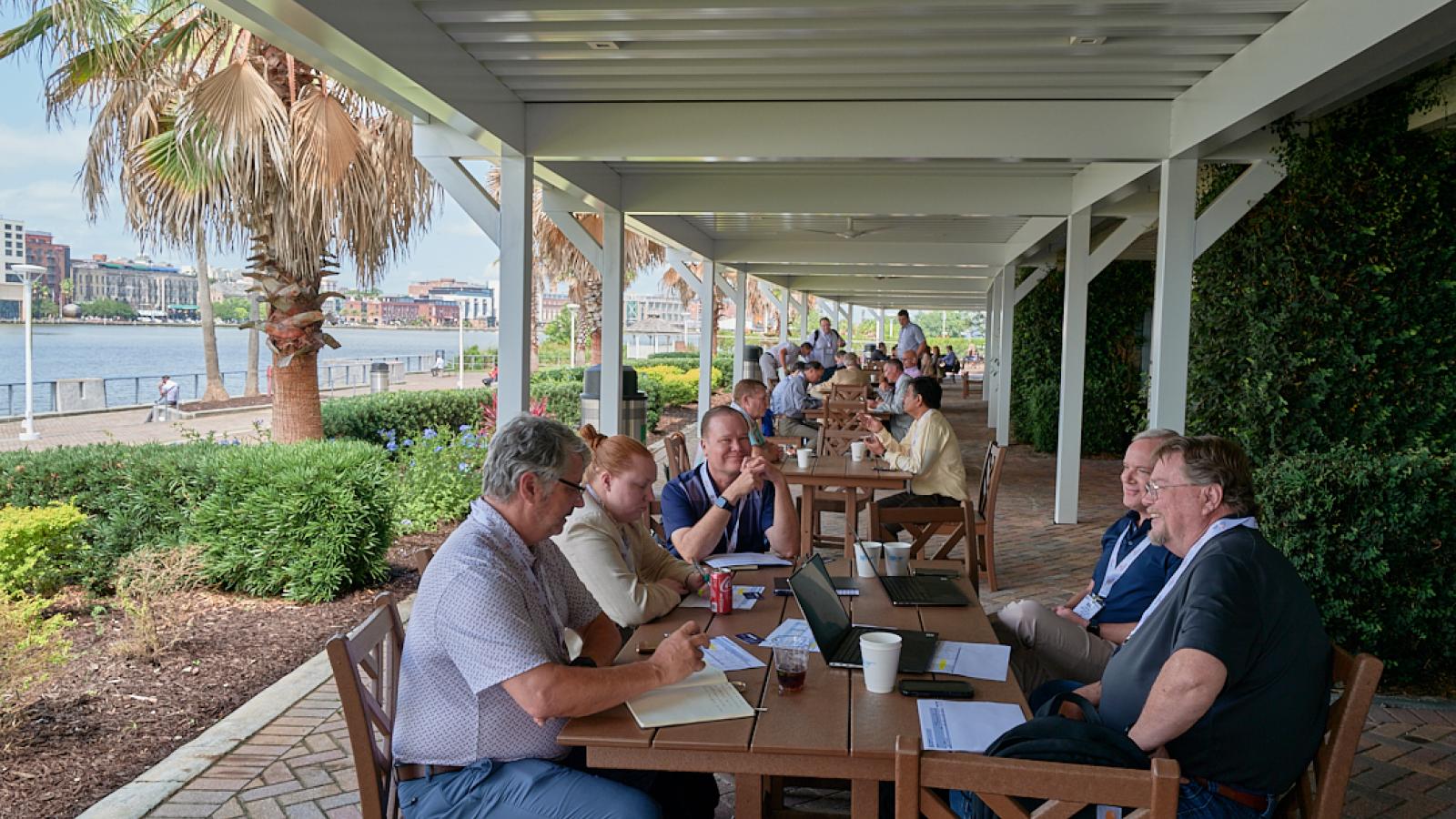 Open Meeting Space with a River View
