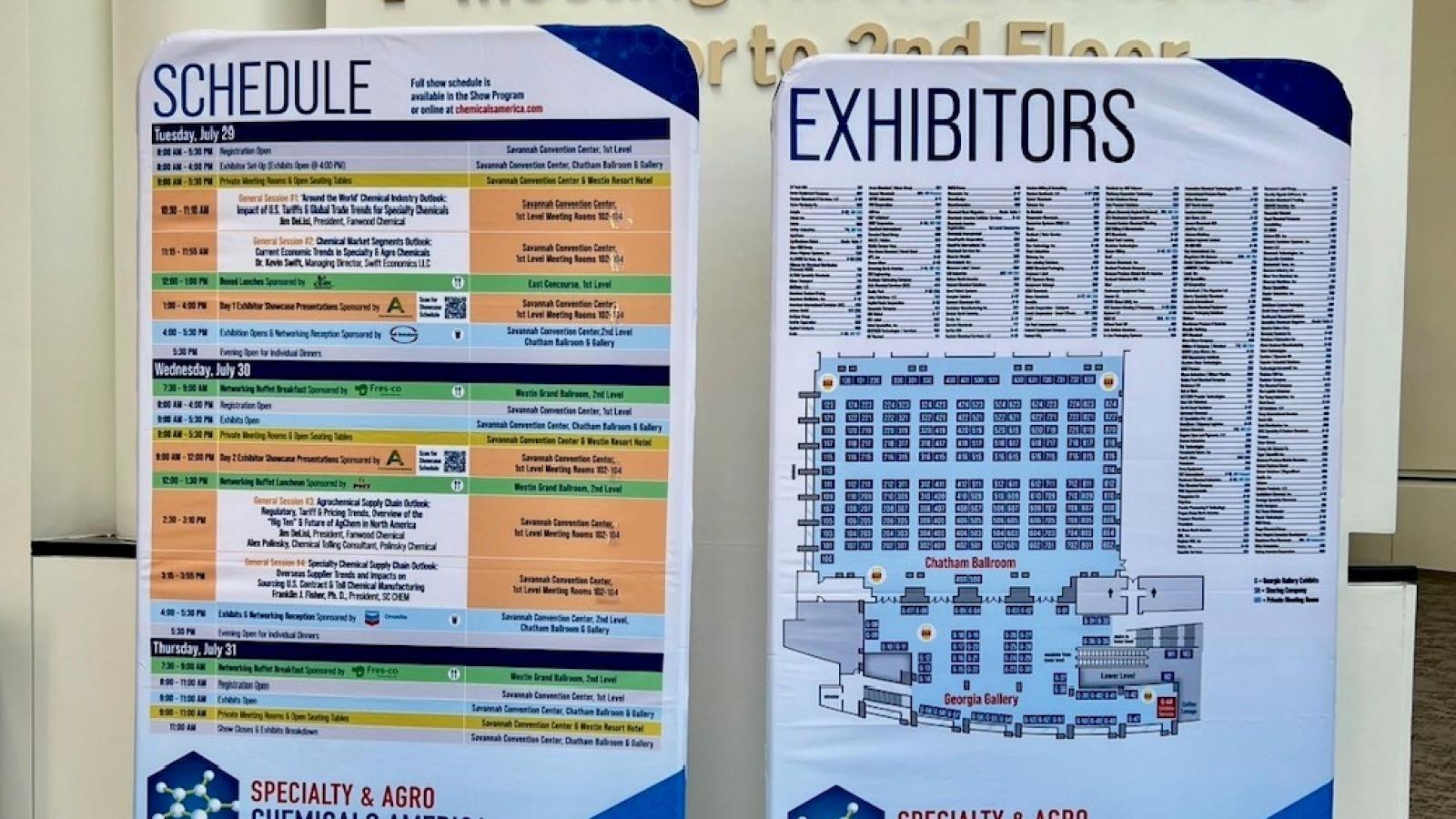 Specialty & Ago Chemicals America Show 2025 schedule & map banners