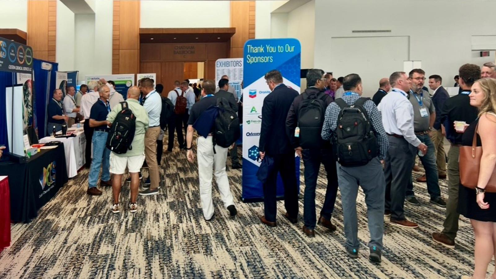 Specialty & Ago Chemicals America Show 2025 attendees in the lobby
