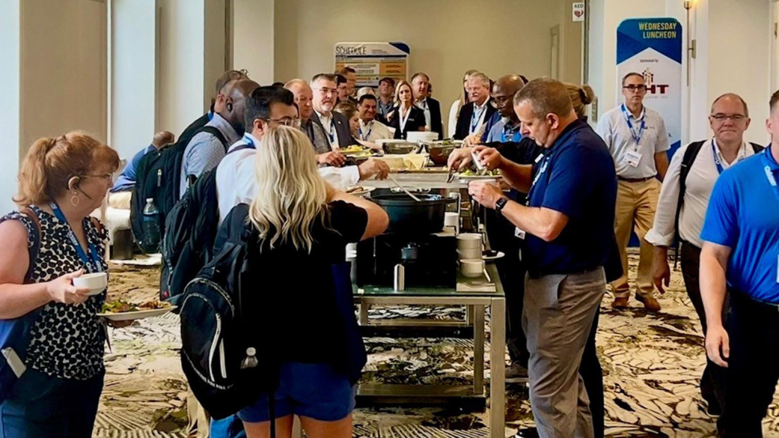 Yummy buffet at Specialty & Ago Chemicals America Show 2025