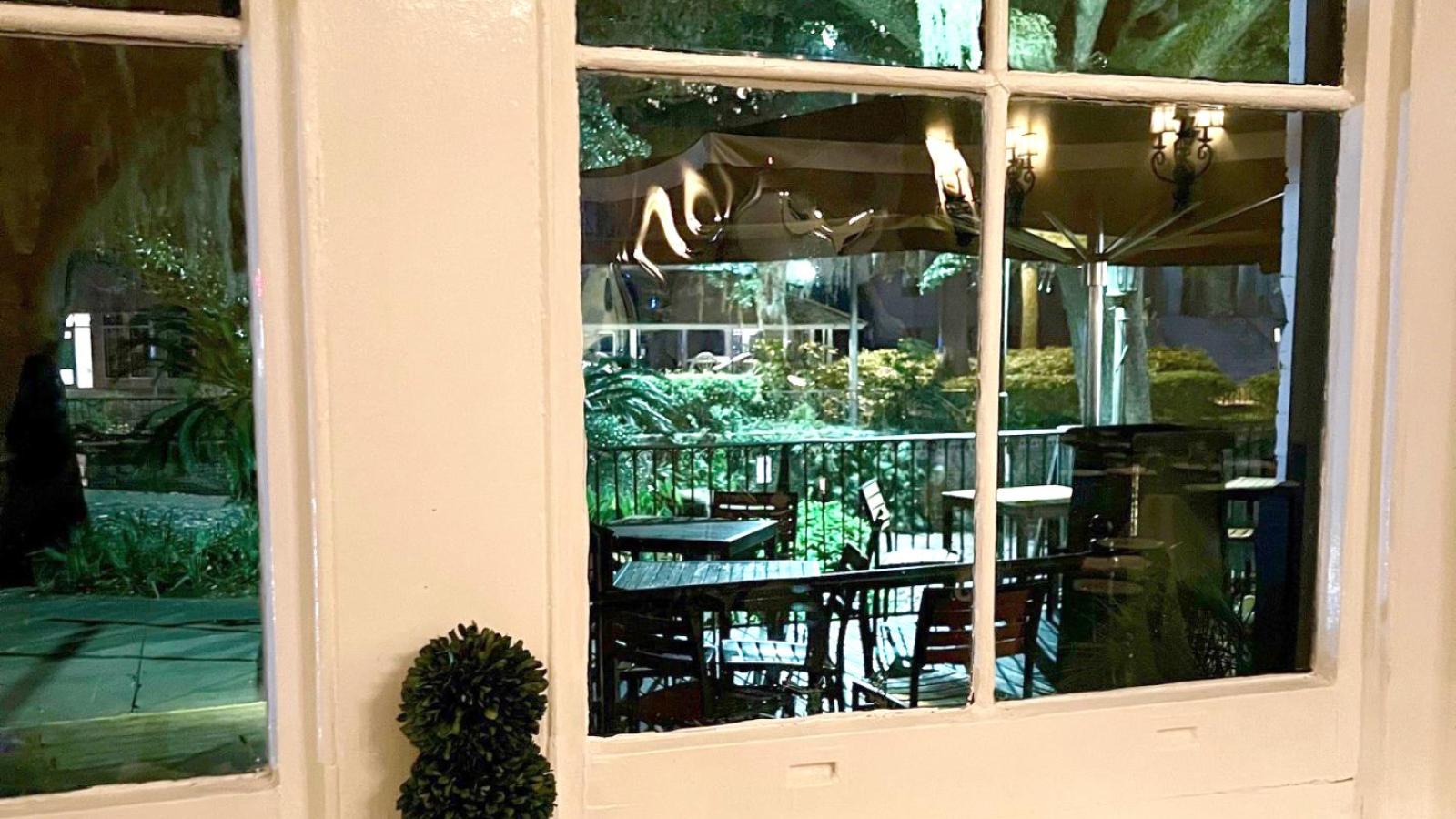 Restaurant view in Savannah