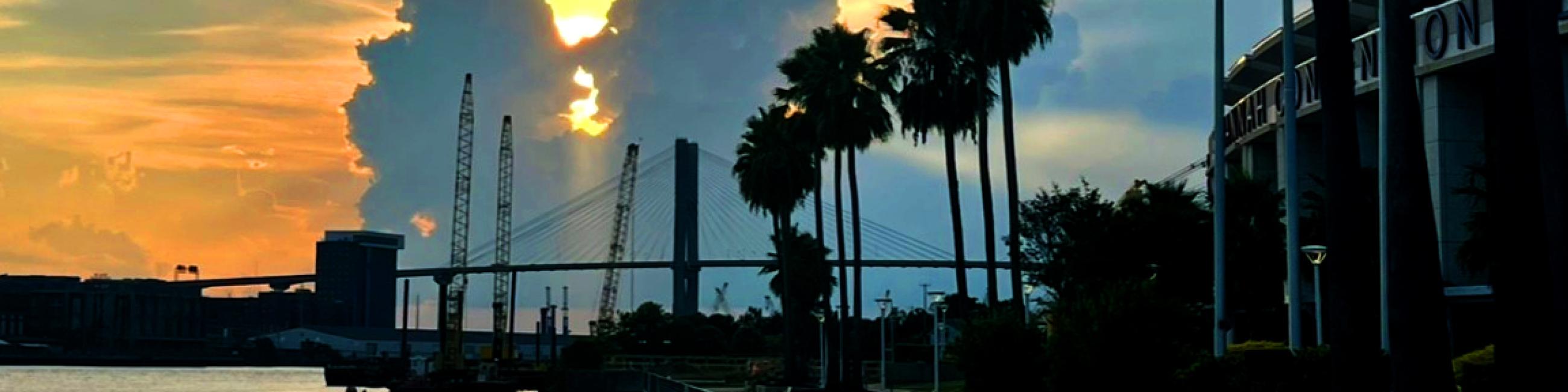 Savannah Convention Center sunset 2025